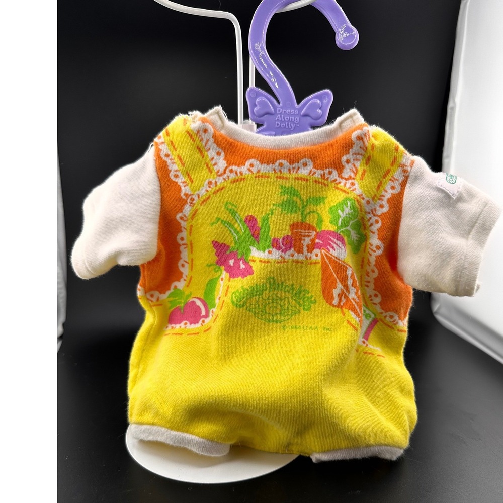 Cabbage Patch Kids Doll Outfit 1984 Garden Print Romper Vtg Coleco 1980s Gardner